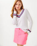 Colette Denim Skort, Rousseau Pink-Lilly Pulitzer