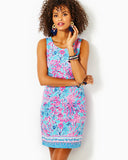 LARSEN STRETCH TERRY SHIFT DRESS-SEEK AND SEA , CELESTIAL BLUE-Lilly Pulitzer