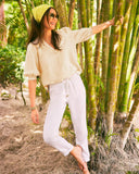 Mialeigh Elbow Sleeve Top, Sand Bar X Resort White-Lilly Pulitzer