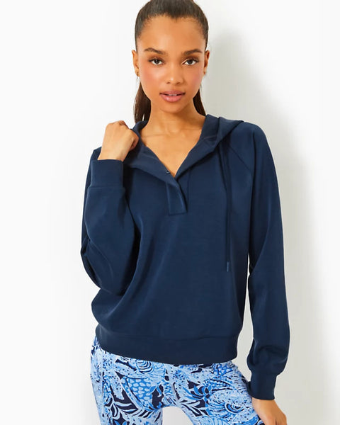 Kendy UPF 50+ Pullover, Low Tide Navy-Lilly Pulitzer