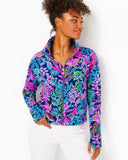 Wrenley Zip Up Jacket - Aegean Navy Calypso Coast-Lilly Pulitzer