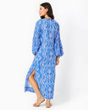 Laurelie Long Sleeve Maxi - Abaco Blue-Lilly Pulitzer