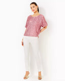 Cressida Sequin Knit Top, Conch Shell Pink-Lilly Pulitzer