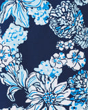 Aria Stretch Cotton Shift - Low Tide Navy Bouquet All Day-Lilly Pulitzer