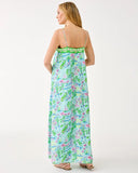 Amalfi Silk Maxi Dress, Salt Pond Blue-Lilly Pulitzer