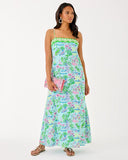 Amalfi Silk Maxi Dress, Salt Pond Blue-Lilly Pulitzer