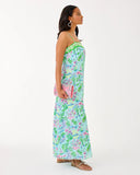 Amalfi Silk Maxi Dress, Salt Pond Blue-Lilly Pulitzer