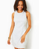 MILA LACE SHIFT-BUTTERFLY GARDEN 3D LACE, RESORT WHITE-Lilly Pulitzer