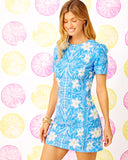 Dixey Shift Dress - Lunar Blue My Flutter Half Engineered Woven Dress-Lilly Pulitzer