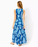 Sydnee Maxi Dress, Barton Blue Shell Of A Good Time Oversized-Lilly Pulitzer