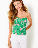 Kylo Strapless Stretch Bustier Top - Conch Shell Pink Lets Go Bananas-Lilly Pulitzer