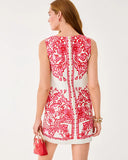 Sadie Shift Romper, Coconut Spicy Socialite Engineered Romper-Lilly Pulitzer
