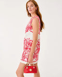 Sadie Shift Romper, Coconut Spicy Socialite Engineered Romper-Lilly Pulitzer