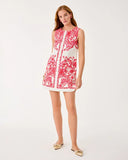Sadie Shift Romper, Coconut Spicy Socialite Engineered Romper-Lilly Pulitzer