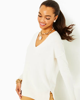 Bedford Cashmere Sweater - Coconut-Lilly Pulitzer