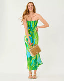 Noa Strapless Maxi Dress - Turquoise Tide Oversized Sweet Corn Engineered Knit Max
