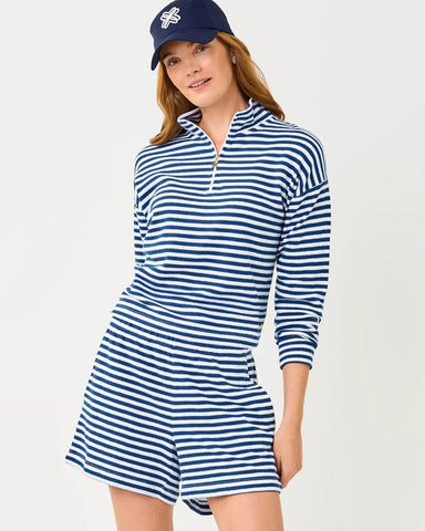 Amaris Pullover- Starlight Navy St Tropez Stripe-Lilly Pulitzer