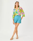Sarissa Stretch Short - Turquoise Tide