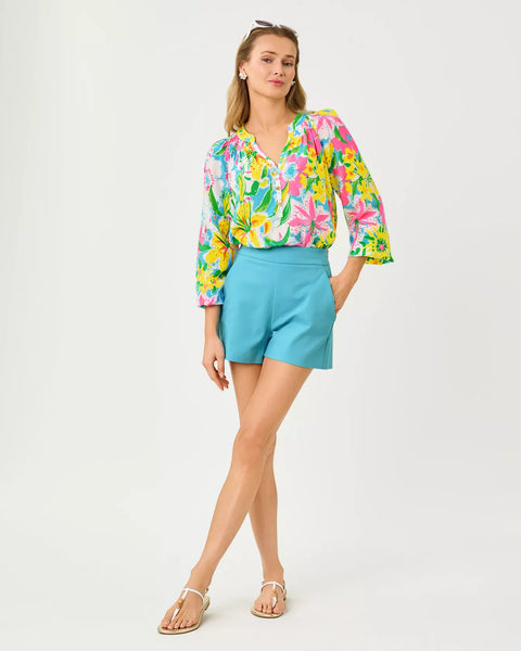 Sarissa Stretch Short - Turquoise Tide