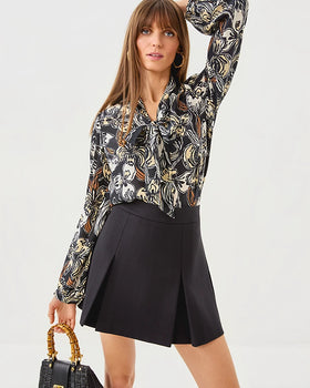Delvey Mini Skort, Noir-Lilly Pulitzer
