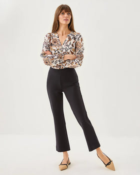 Christabel Ponte Crop Flare, Noir-Lilly Pulitzer