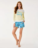 Callahan Stretch Short, Bellevue Blue Breakers Beach-Lilly Pulitzer