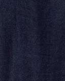 MIALEIGH ELBOW SLEEVE LINEN DRESS, TRUE NAVY X TRUE NAVY-Internet Return from Lilly.com