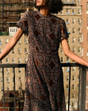 Cartolina Waverly Mid Dress, Mocha-Cartolina