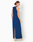 Alaric Halter Maxi Dress, Blue Med-Lilly Pulitzer