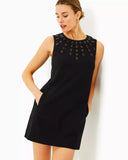 Edita Embellished Stretch Dress, Noir-Lilly Pulitzer