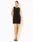 Edita Embellished Stretch Dress, Noir-Lilly Pulitzer