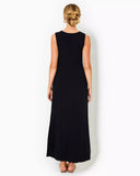 Bryson Sleeveless Maxi Dress, Noir-Lilly Pulitzer