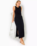 Bryson Sleeveless Maxi Dress, Noir-Lilly Pulitzer