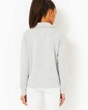 Eleni UPF 50+ Pullover, Heathered Pebble Beach-Lilly Pulitzer