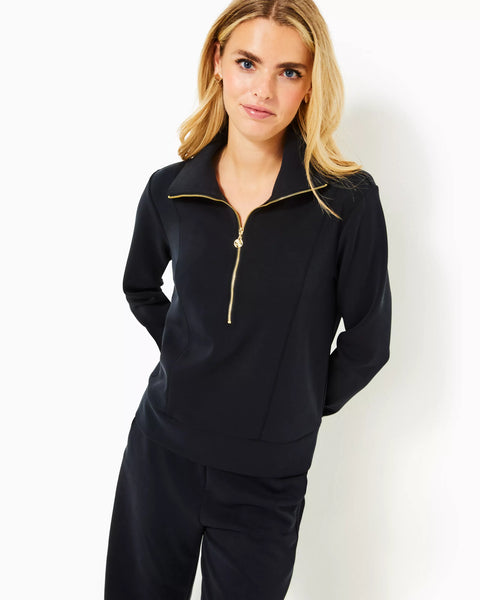 Eleni UPF 50z+ Pullover Noir-Lilly Pulitzer