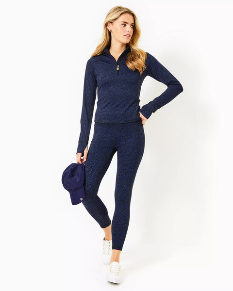 Weekender High Rise Legging -Twisted Up Low Tide Navy-Lilly Pulitzer