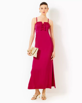 Jean Maxi Dress, Raspberry Rouge-Lilly Pulitzer