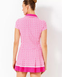 Jessamy Dress UPF 50+, Passion Fruit Pink X Resort White-Lilly Pulitzer