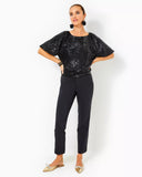 Ana High Rise Pant, Noir-Lilly Pulitzer