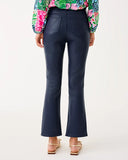 liza Coated Crop Flare, Low Tide Navy-Lilly Pulitzer