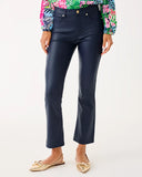 liza Coated Crop Flare, Low Tide Navy-Lilly Pulitzer