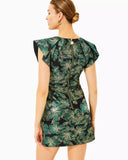 Kaida Shift, Noir Enchanted Evening Organza Brocade-Lilly Pulitzer