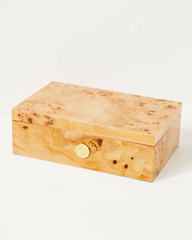 Large Birchwood Box, Tan-Lilly Pulitzer