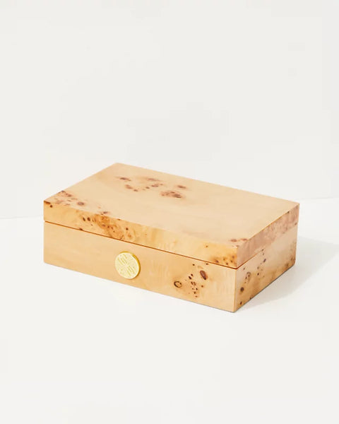 Small Birchwood Box, Tan-Lilly Pulitzer