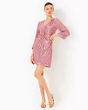 Estrella Sequin Dress, Conch Shell Pink-Lilly Pulitzer