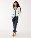 Brockton Cardigan, Coconut Fiddle Leaf Green-Lilly Pulitzer