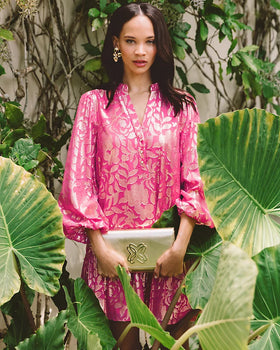 Evaline Silk, Dress, Sun Shell Pink-Lilly Pulitzer