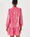 Evaline Silk, Dress, Sun Shell Pink-Lilly Pulitzer