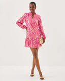 Evaline Silk, Dress, Sun Shell Pink-Lilly Pulitzer