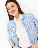 Kavita Boucle Jacket, Bonair Blue-Lilly Pulitzer